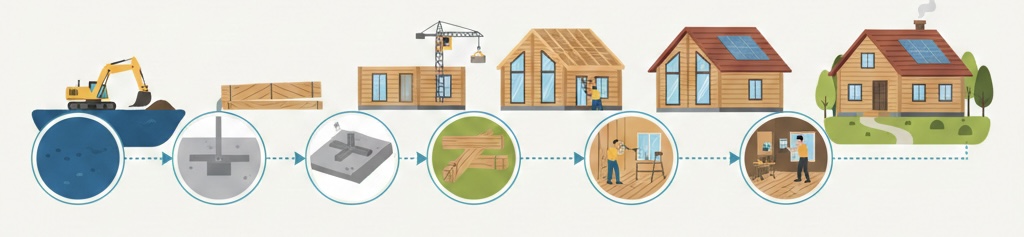 Этапы строительства от котлована до новоселья