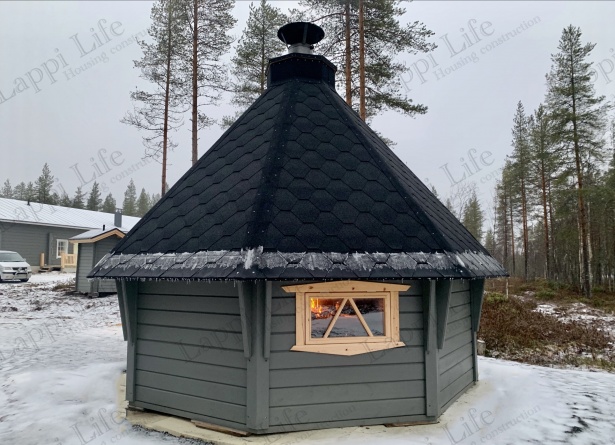 Фото проекта дома из финского клееного бруса Гриль-домик