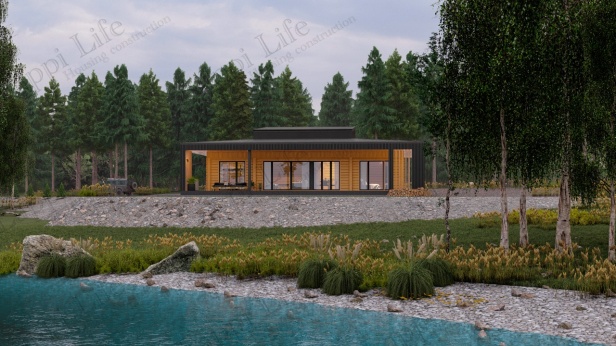 Фото проекта дома из финского клееного бруса Ульвик